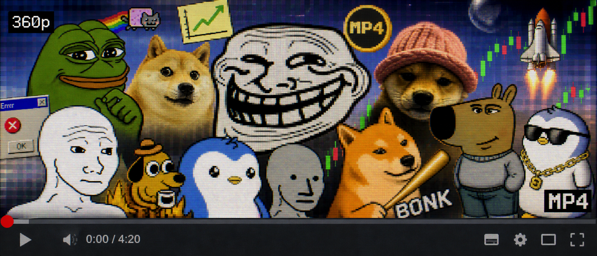 MP4 meme collage video thumbnail